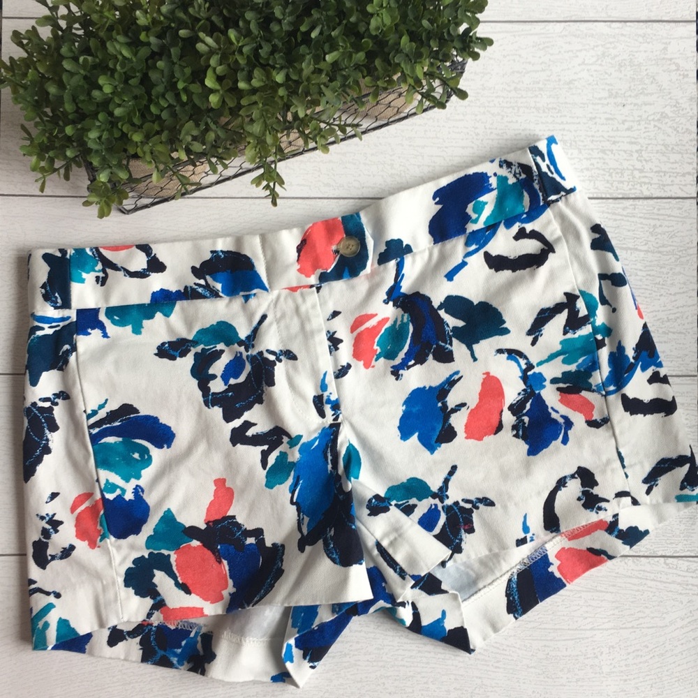 J.Crew floral shorts✨size 4